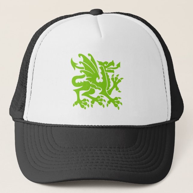 Heraldic Dragon 01 - Martian Green Truckerkappe (Vorderseite)