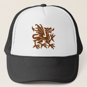 Heraldic Dragon 01 - Walnut Truckerkappe