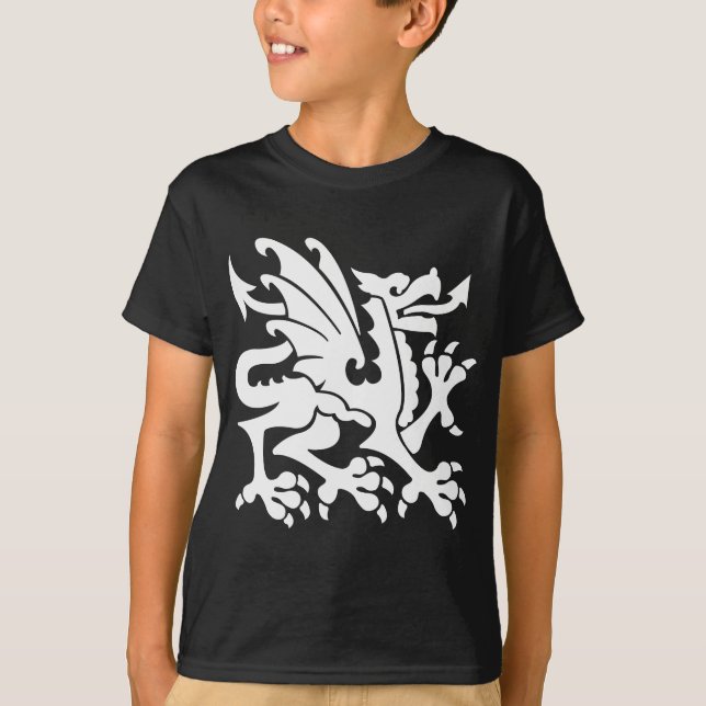 Heraldic Dragon 01 - White T-Shirt (Vorderseite)
