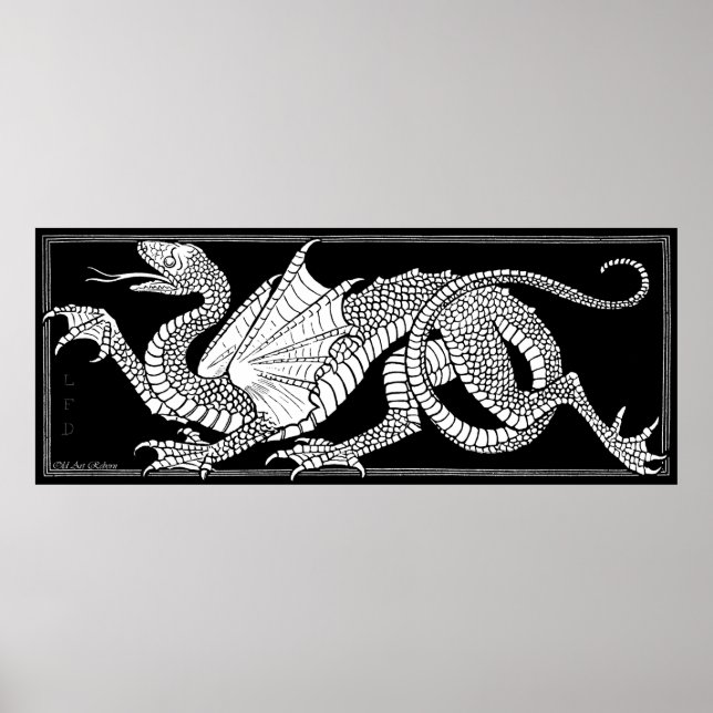 Heraldic Dragon Poster (Vorne)