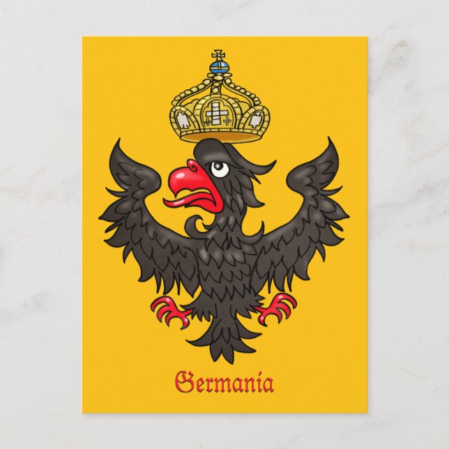 Heraldic Eagle Postkarte (Vorderseite)