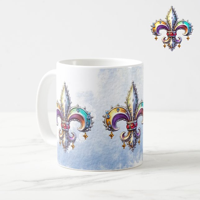 Heraldic Fleur-de-Lys 2 Kaffeetasse (Von Creator hochgeladen)