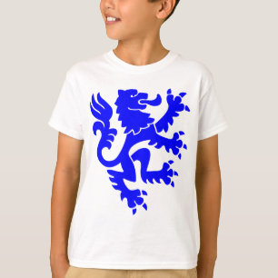 Heraldic Lion 01 - Blau T-Shirt