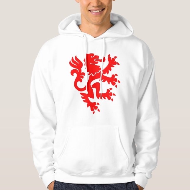 Heraldic Lion 01 - Rot Hoodie (Vorderseite)