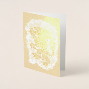 Heraldic Lion Folienkarte