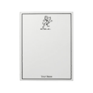 Heraldic Lion Stehendes Wappen Emblem Notizblock