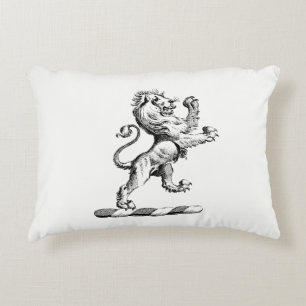 Heraldic Lion Stehendes Wappen Emblem Zierkissen