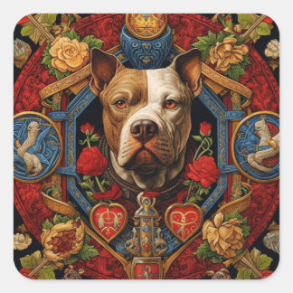 Heraldic Pitbull " Pittie " Aufkleber