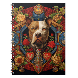 Heraldic Pitbull " Pittie " SpiralNotebook Notizblock