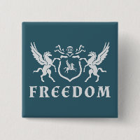 Heraldic White Pegasus