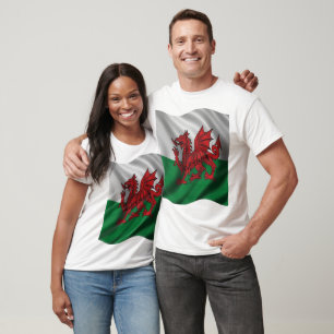 Heraldisch Roter Drache Wales Design T-Shirt