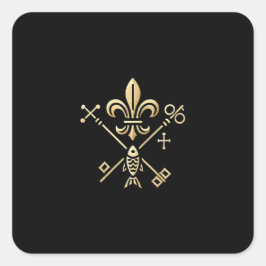 Heraldische Symbole  Quadratischer Aufkleber