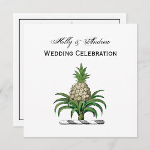 Heraldischer Ananas-Vorbote aus Wappen Einladung
