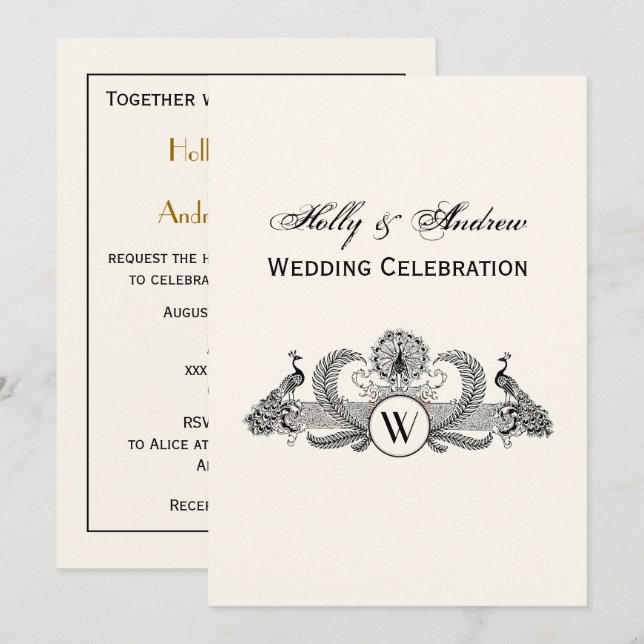 Heraldischer Ananas-Vorbote aus Wappen Einladung (Vorne/Hinten)