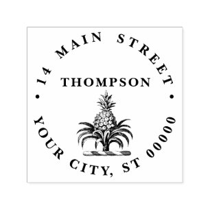 Heraldischer Ananas-Vorbote aus Wappen Permastempel