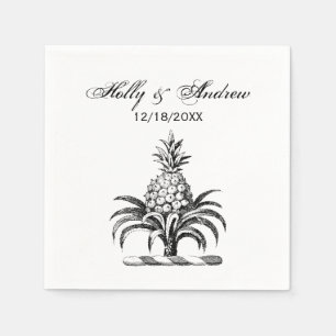 Heraldischer Ananas-Vorbote aus Wappen Serviette
