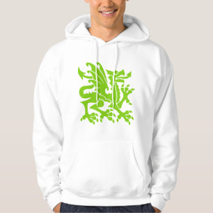 Heraldischer Drache 01 - Marsmensch-Grün Hoodie