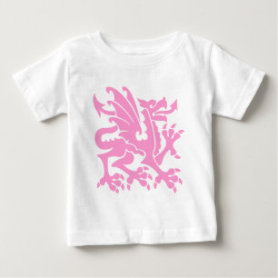 Heraldischer Drache 01 - Rosa Baby T-shirt