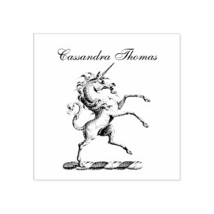 Heraldischer Einhornmütze für WaffenEmbleme Gummistempel