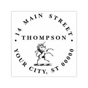 Heraldischer Einhornmütze für WaffenEmbleme Permastempel