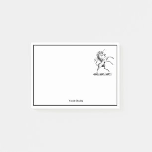 Heraldischer Einhornmütze für WaffenEmbleme Post-it Klebezettel