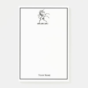 Heraldischer Einhornmütze für WaffenEmbleme Post-it Klebezettel