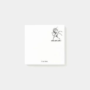 Heraldischer Einhornmütze für WaffenEmbleme Post-it Klebezettel