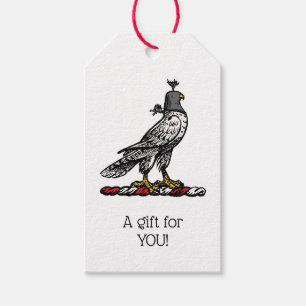 Heraldischer Jagdfalkenanzug Helm Hood C Geschenkanhänger
