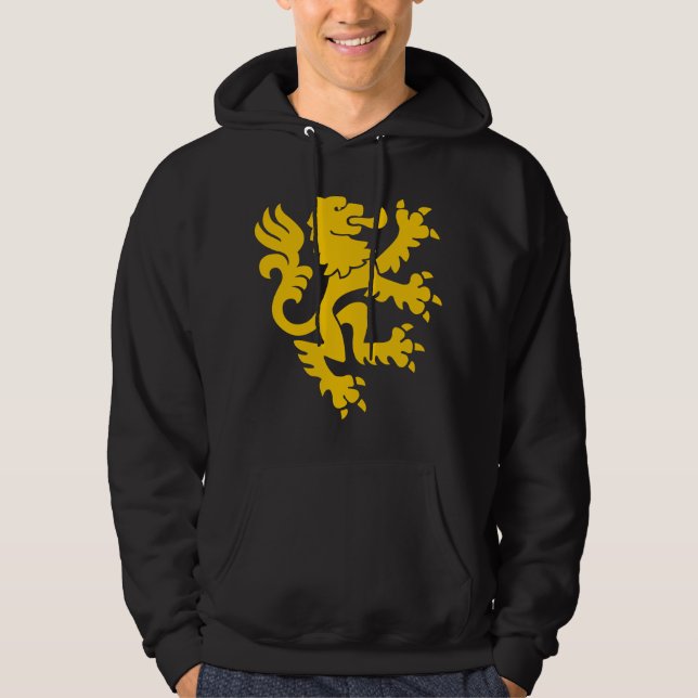 Heraldischer Löwe 01 - Bernstein Hoodie (Vorderseite)