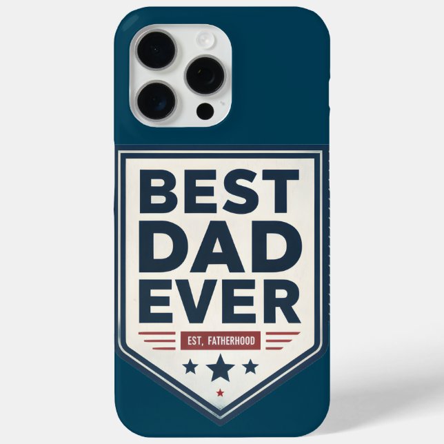 Heraldisches Best-Dad-Ever-Schild-Emblem-Design Case-Mate iPhone Hülle (Rückseite)