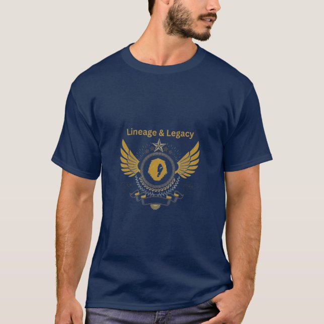 Heraldisches Erbe: Emblazoned mit Lineage & Legac T-Shirt (Vorderseite)