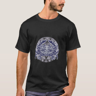 Heraldisches Fleur de Lis Emblem Grafik T-Shirt