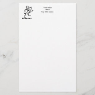 Heraldisches Löwen-Stehendes Wappenemblem Briefpapier