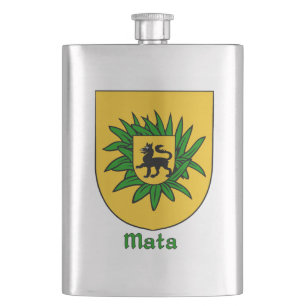 Heraldisches Schild Mata Flachmann