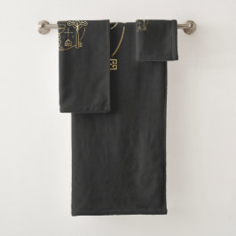 Heraldisches Symbol Papst Badhandtuch Set