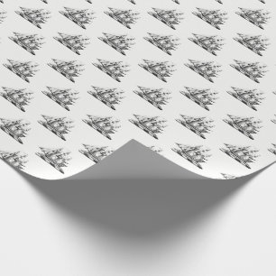 Heraldisches Vintages Nautical Clipper Ship Wappen Geschenkpapier