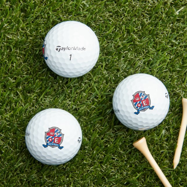 Heraldry Grafik E monogramm Edward-Vogelgolfbälle Golfball (Insitu Gras)