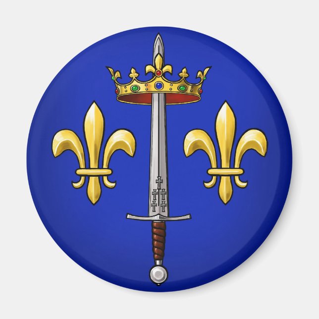 Heraldry of Joan of Arc Jeanne d'Arc Magnet (Vorne)
