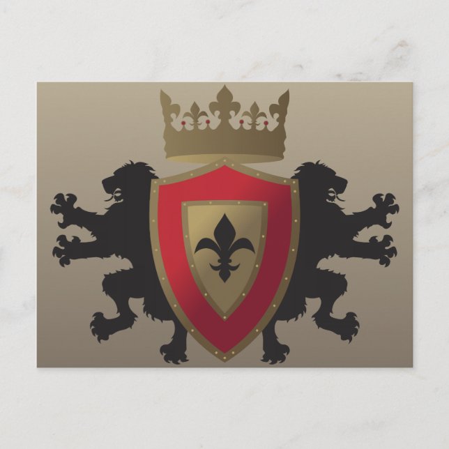 Heraldry Postcard Postkarte (Vorderseite)