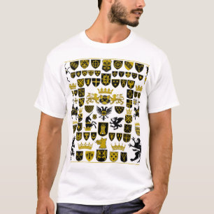 Heraldry Wappen, symbolische Designs. T-Shirt