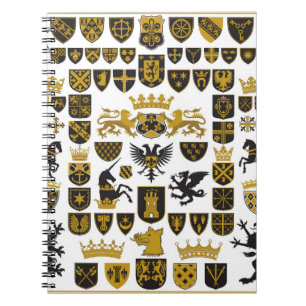 HERALDRY Wappen und Symbole Notizblock