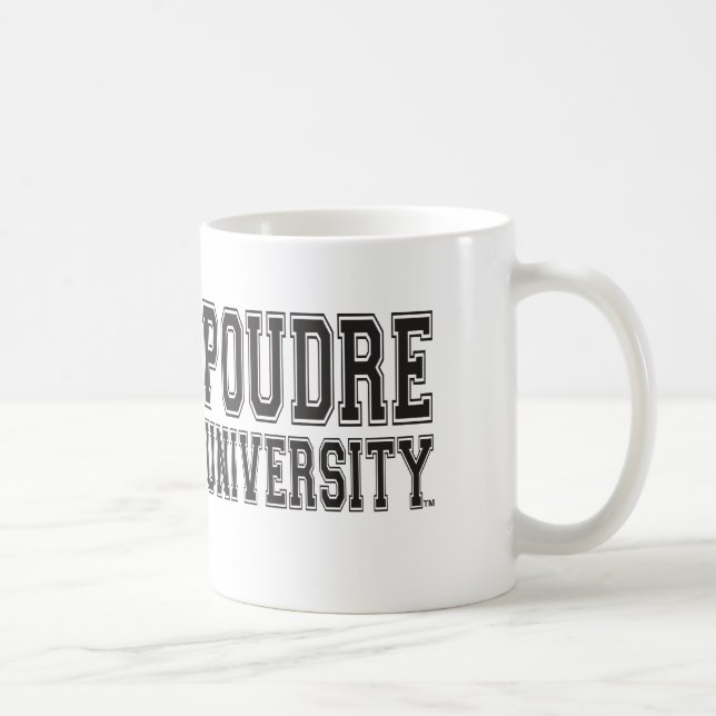 Herauf die Poudre - Poudre HochschulTassen Tasse (Rechts)