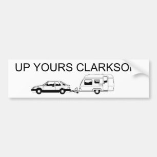HERAUF IHR CLARKSON AUTOAUFKLEBER