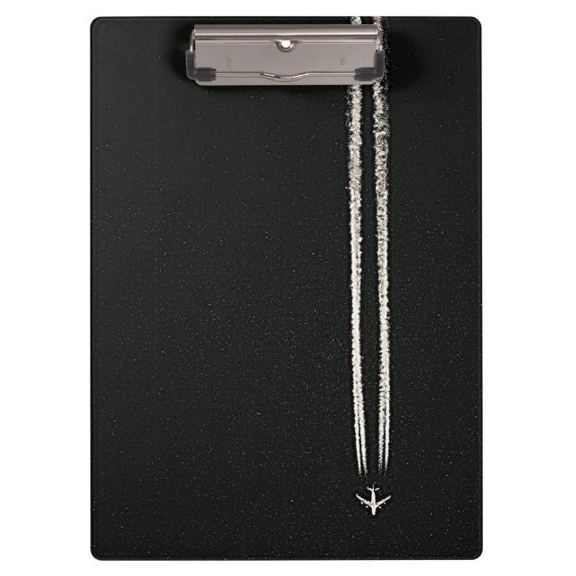 Herauf in den Himmel/das große Höhe-Flugzeug Klemmbrett (Vorderseite)