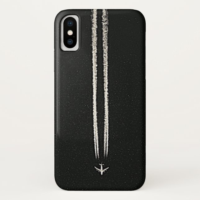 Herauf in den Himmel/große Höhe-FlugzeugContrail Case-Mate iPhone Hülle (Rückseite)