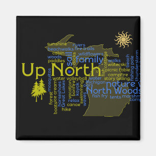 Herauf Norden - mehr Michigan Magnet