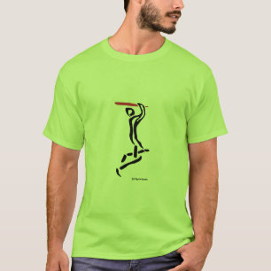 Herauf und über Kricket-T-Shirt T-Shirt
