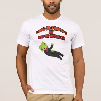Heraus fallen Fenster-T - Shirt GamingGeckos