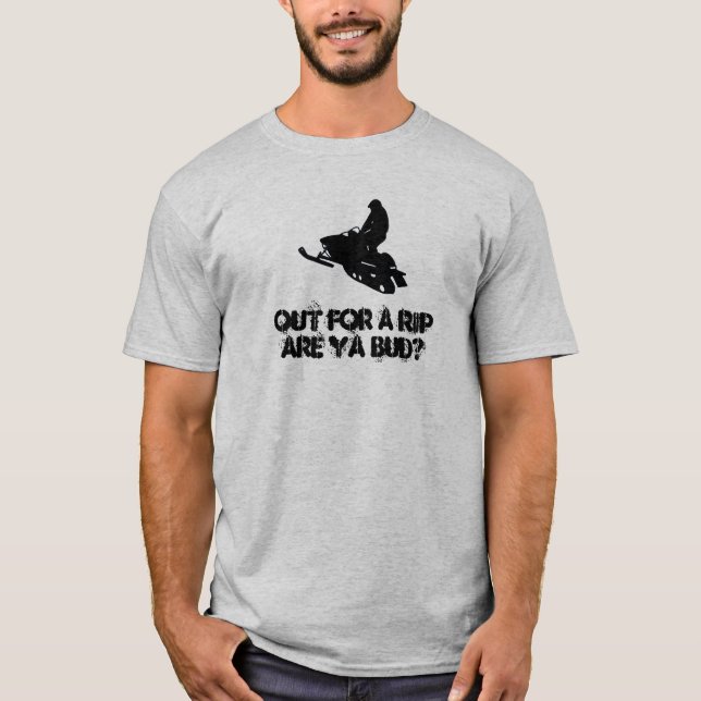 Heraus für einen Riss….Snowmobile T-Shirt (Vorderseite)