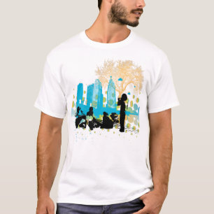 heraus hängen mit der Gruppe T-Shirt